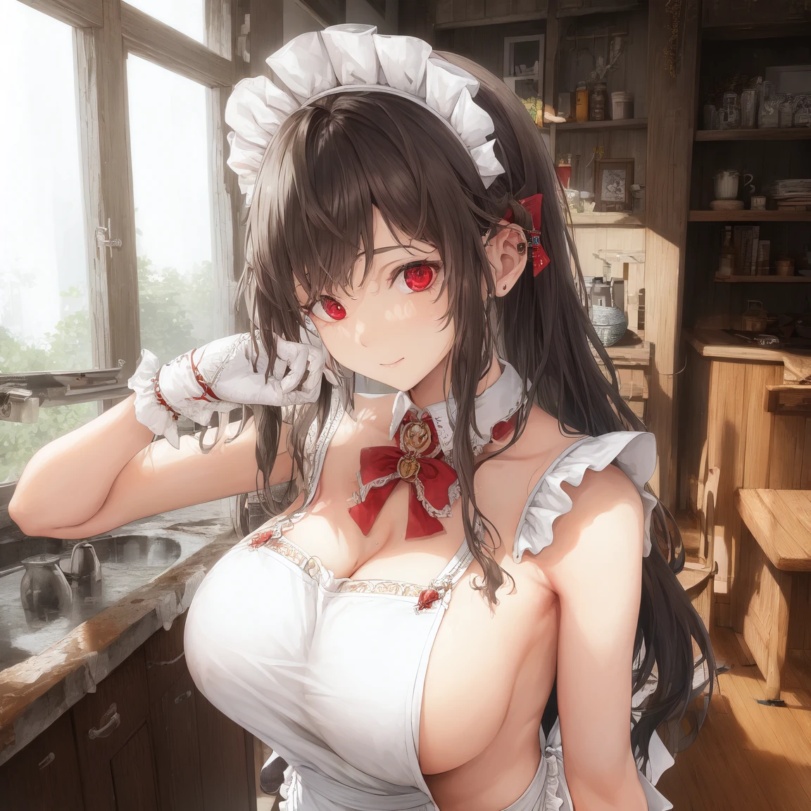 [Holara] Indoor Side boob Masterpiece Naked apron [Illustration]